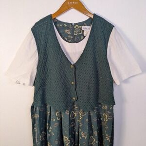 Vintage Dress 14/16 Cottagecore Grandma Renn Teacher Academia Morigirl